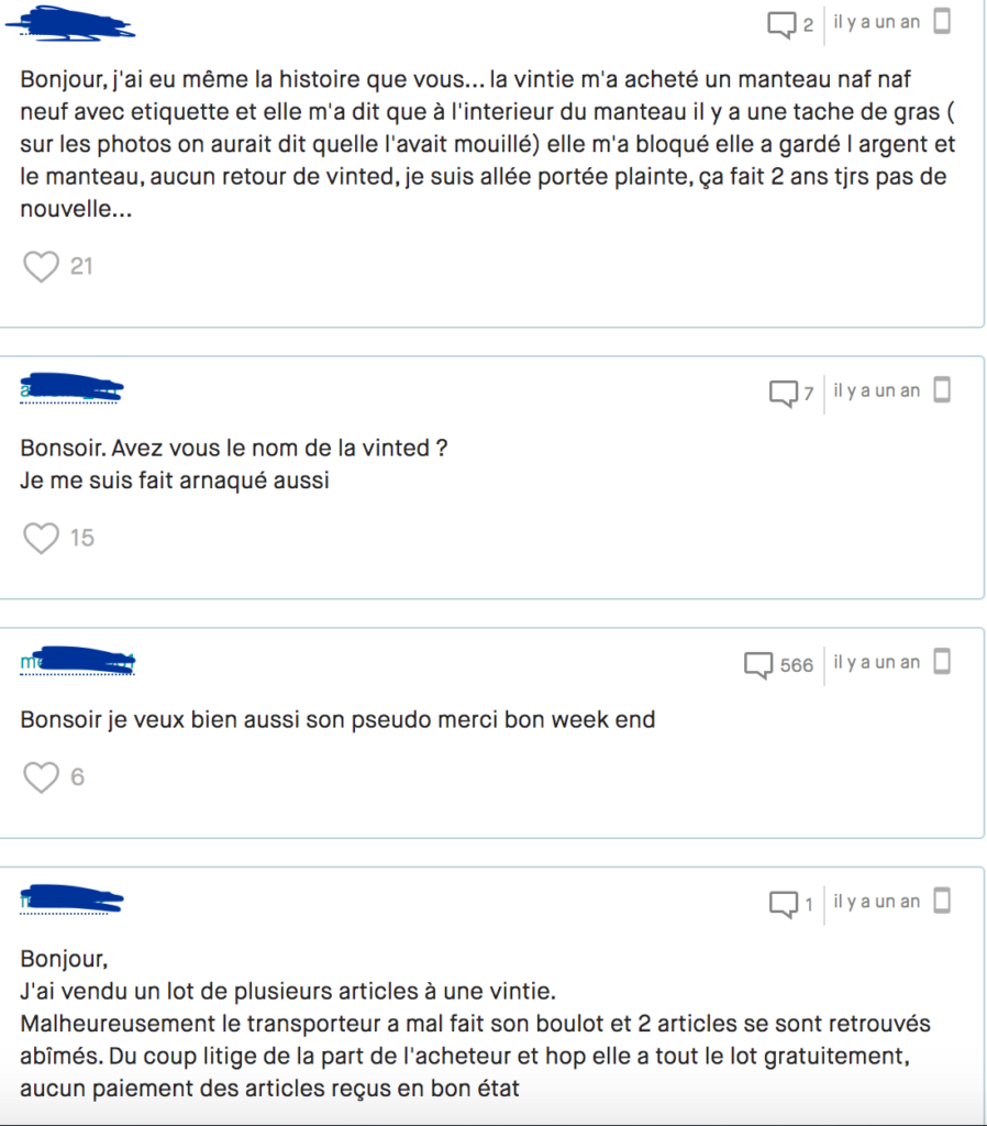 Utiliser Vinted pour envoyer un colis n'est pas une bonne idée