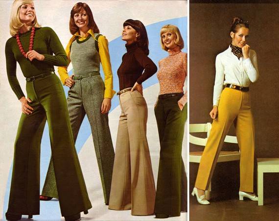 Mode années 70, Tenues & style seventies