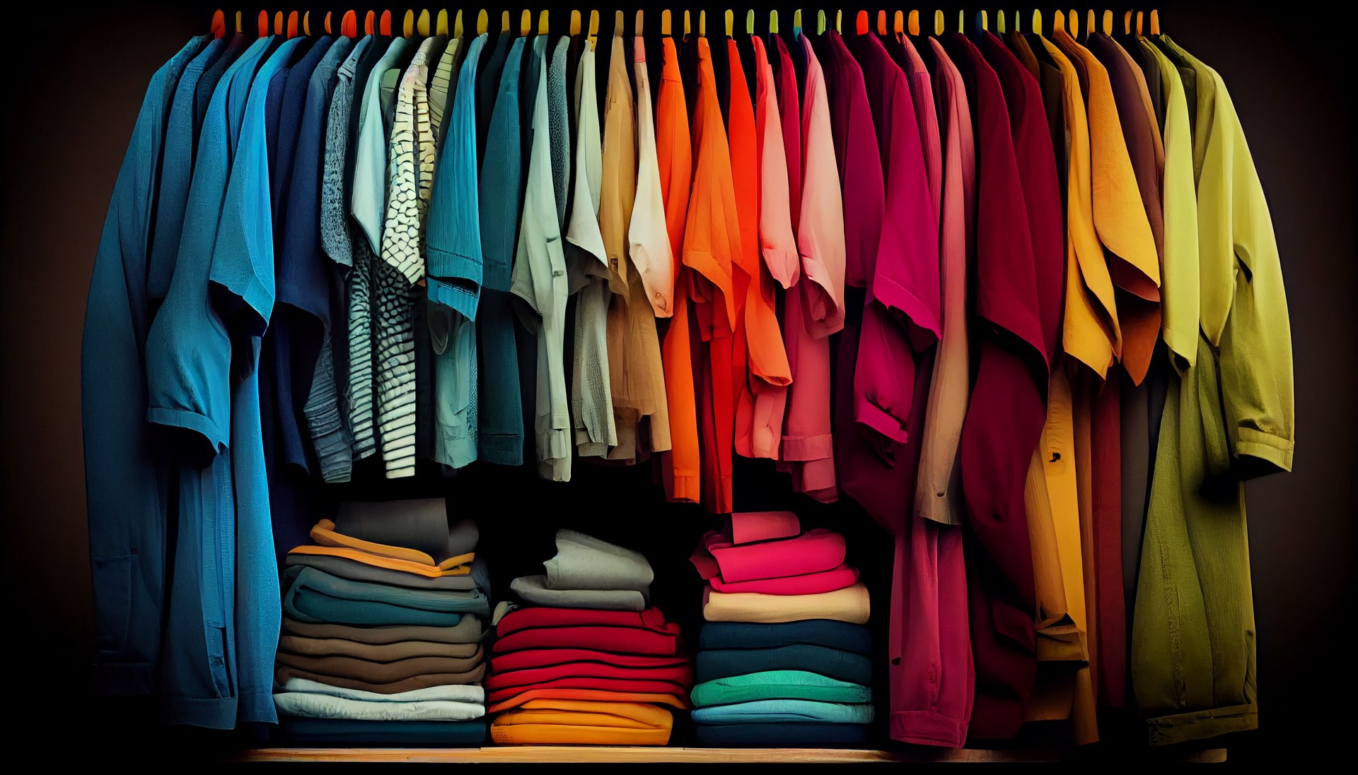 Dressing tenues colorées